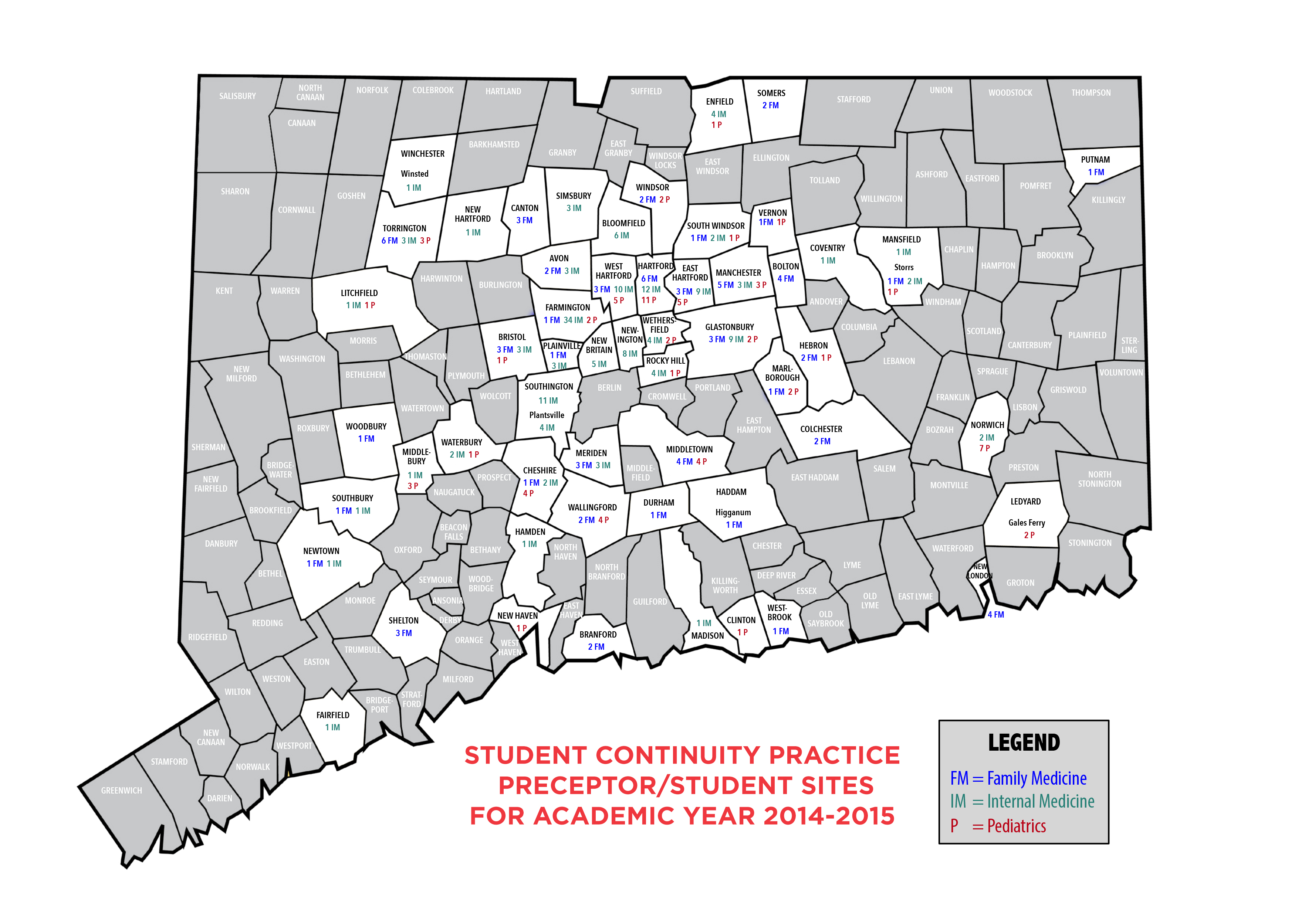 Student Continuity Practice Preceptor/Student Sites for Academic Year 2014-2015